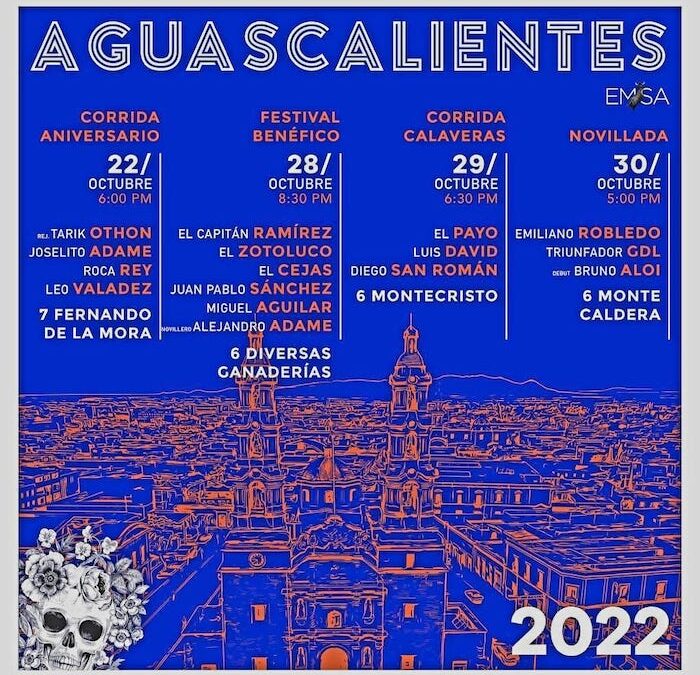 Corrida de aniversario y calaveras para Aguascalientes