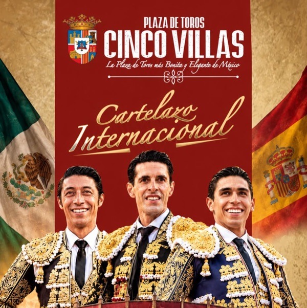 Sergio Flores, Talavante y Héctor Gutiérrez en Cinco Villas